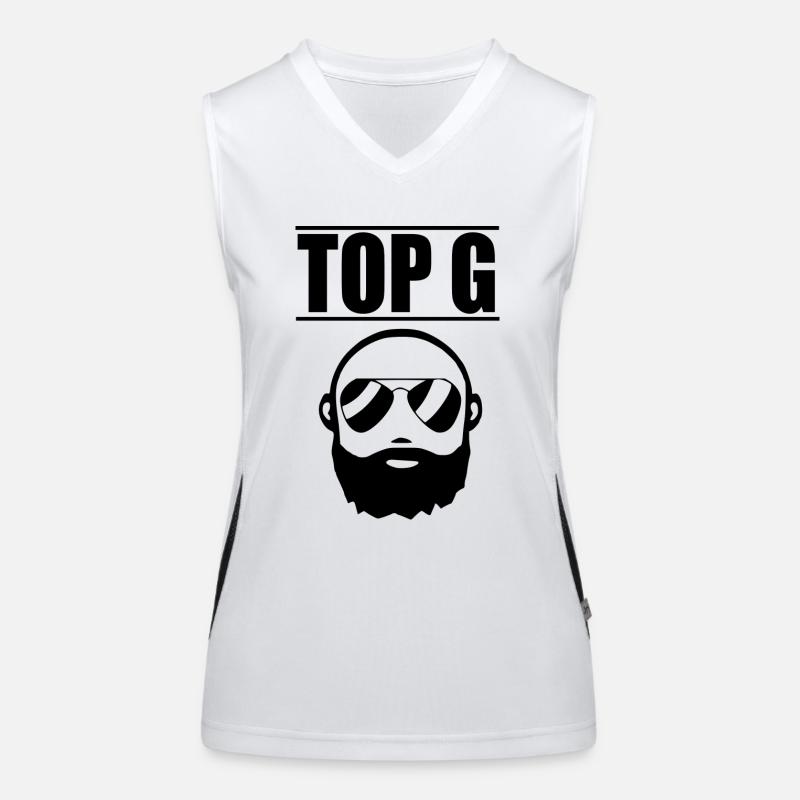 top g logo Women's Functional Contrast Tank Top