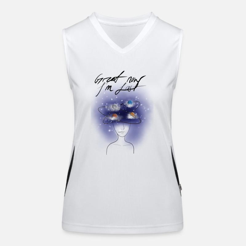 Lost in thought Women's Functional Contrast Tank Top