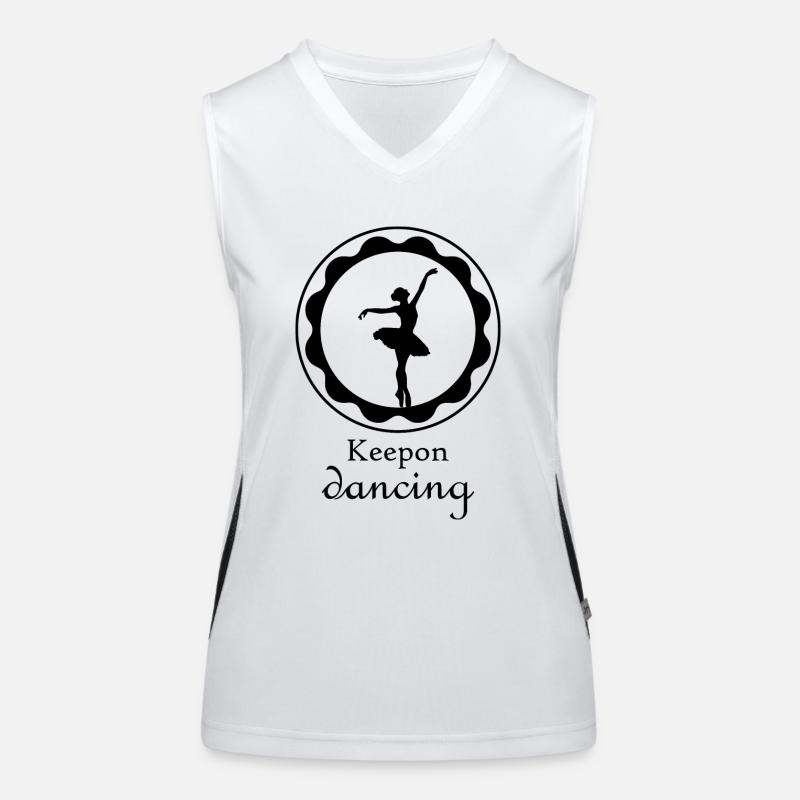Danse Musique de danse Débardeur respirant contrasté Femme