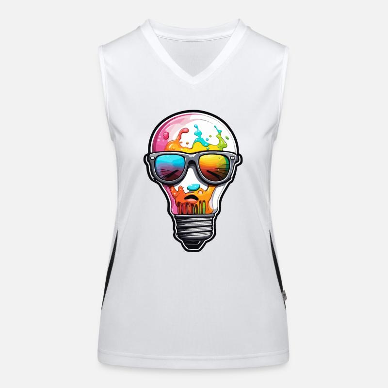 Bulb / Bulb / Brightness / Light Women's Functional Contrast Tank Top