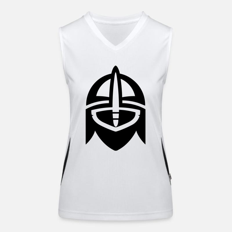 Wikingerhelm Krieger Funktionelles Kontrast-Tank Top für Frauen