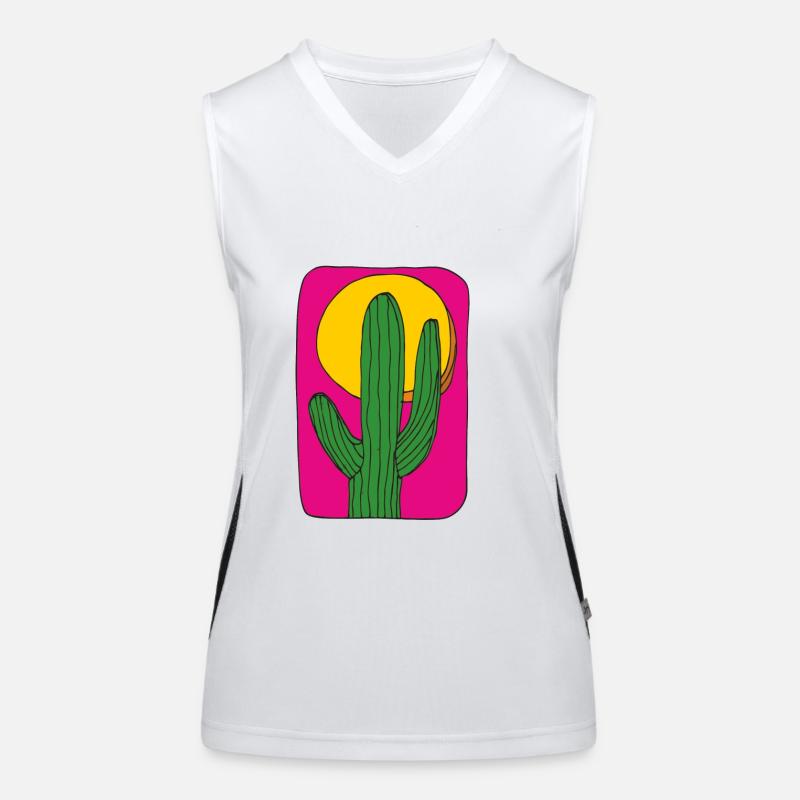 Cactus Mexico Sun Women's Functional Contrast Tank Top