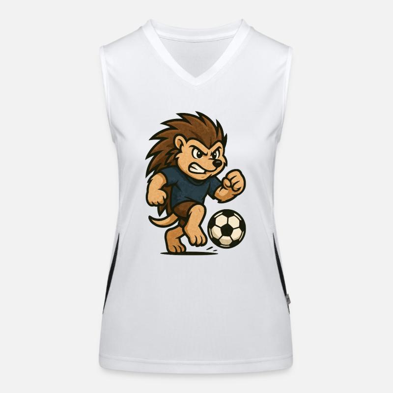 igel fussball Funktionelles Kontrast-Tank Top für Frauen
