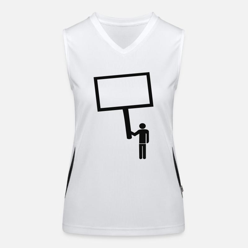 Text - Message - Protest Women's Functional Contrast Tank Top