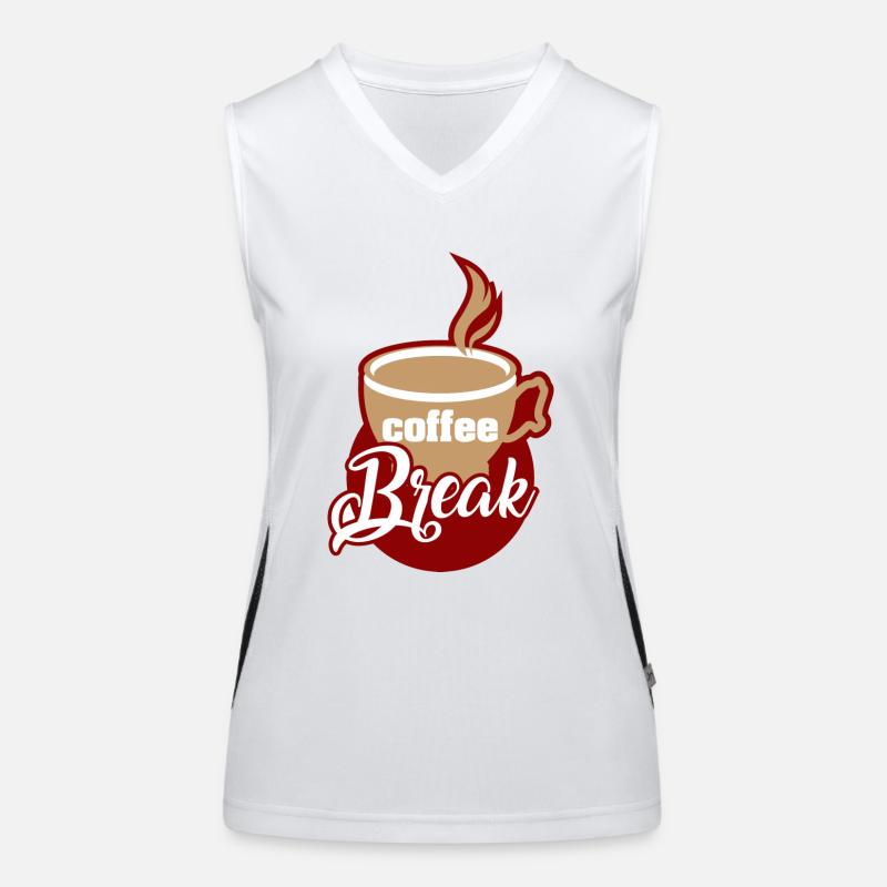 Coffee - Break Funktionelles Kontrast-Tank Top für Frauen