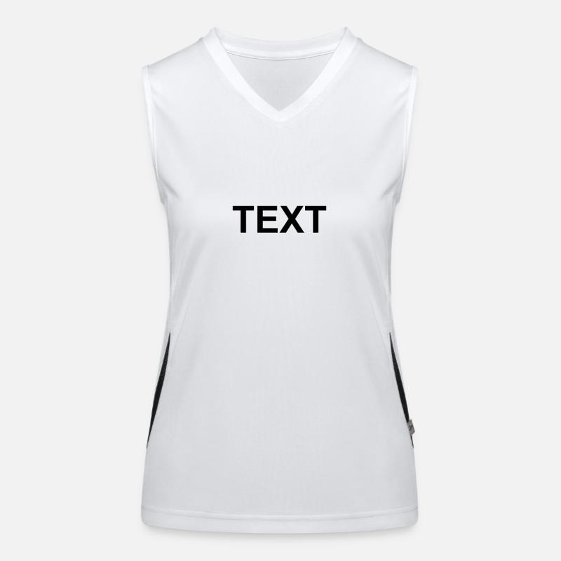 TEXT Funktionelles Kontrast-Tank Top für Frauen