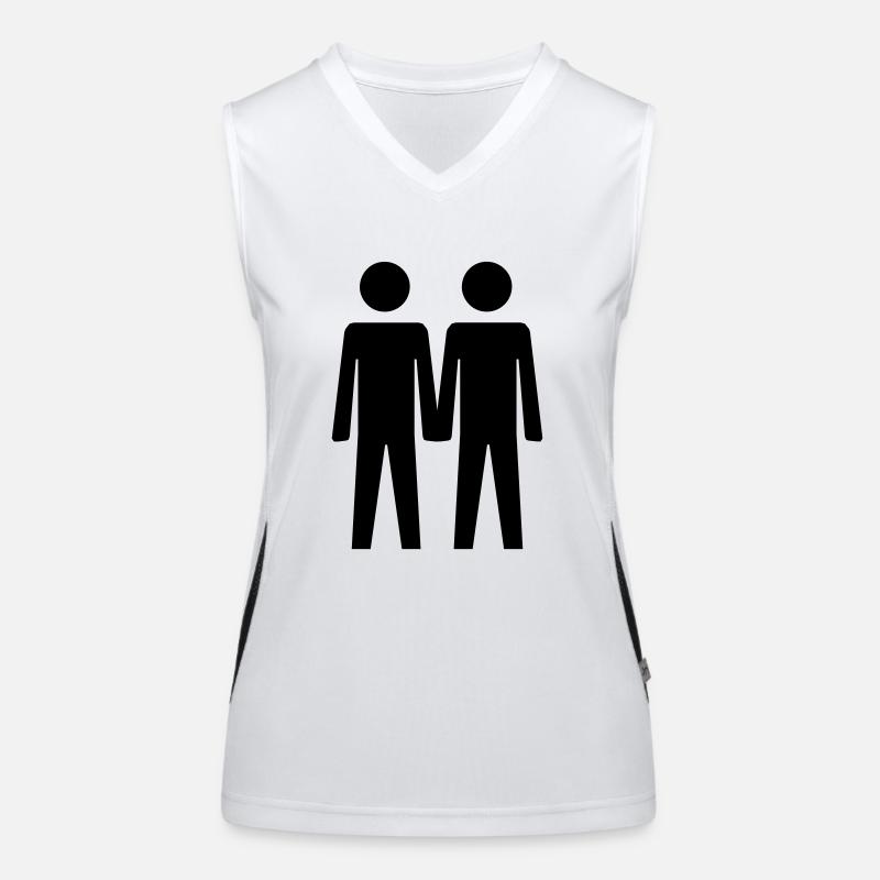 Two Guys Women's Functional Contrast Tank Top