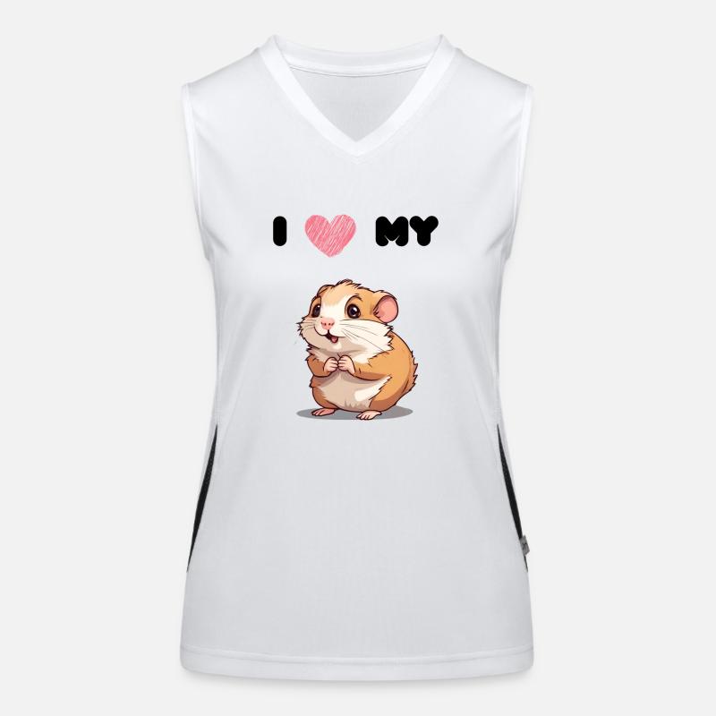 Hamster Love - Hamster mignon Débardeur respirant contrasté Femme