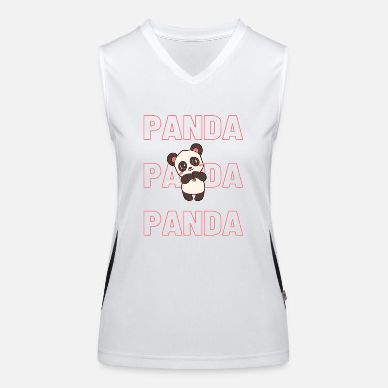 Panda Funktionelles Kontrast-Tank Top für Frauen