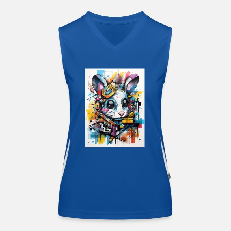 [MB] Mouse hides Women's Functional Contrast Tank Top