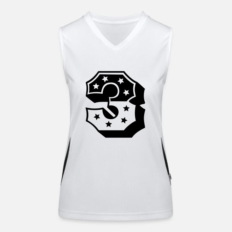 Numéro trois Débardeur respirant contrasté Femme