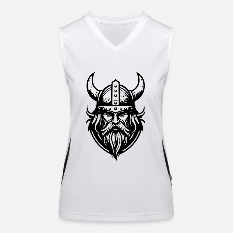 Casque Viking Guerrier Valhalla Débardeur respirant contrasté Femme