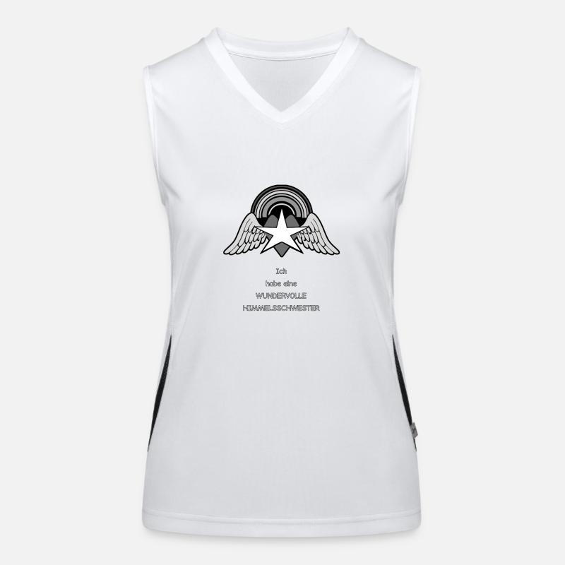 wundervolle Himmelsschwester - BlackNWhite Funktionelles Kontrast-Tank Top für Frauen