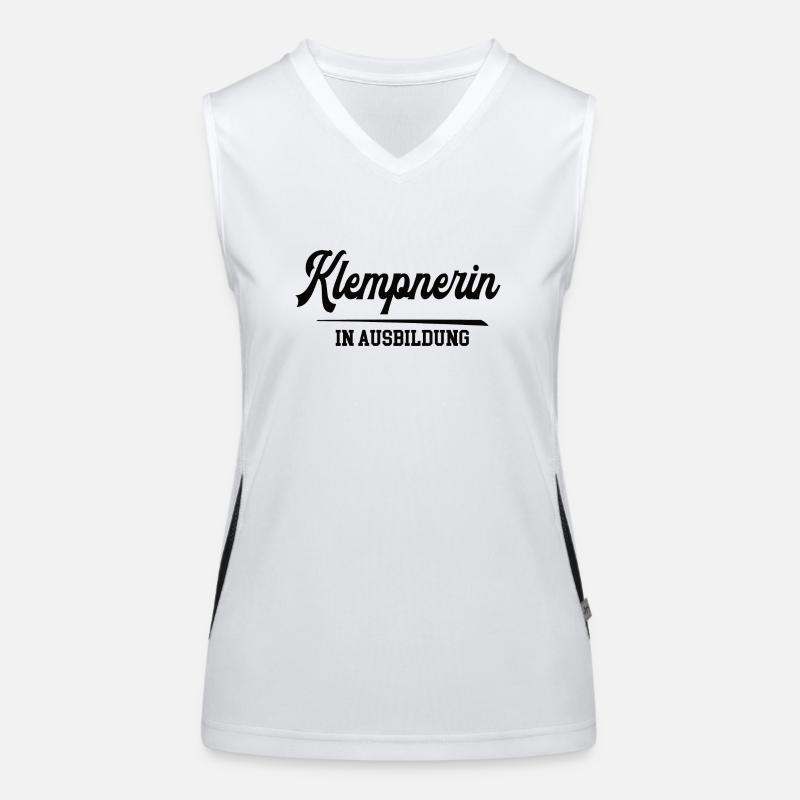 Klempnerin in Ausbildung Klempnerausbildung Azubis Funktionelles Kontrast-Tank Top für Frauen