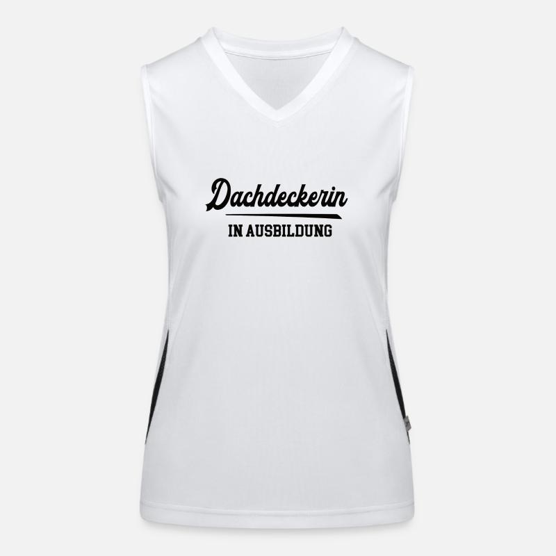 Dachdeckerin in Ausbildung Dachdeckerausbildung Funktionelles Kontrast-Tank Top für Frauen