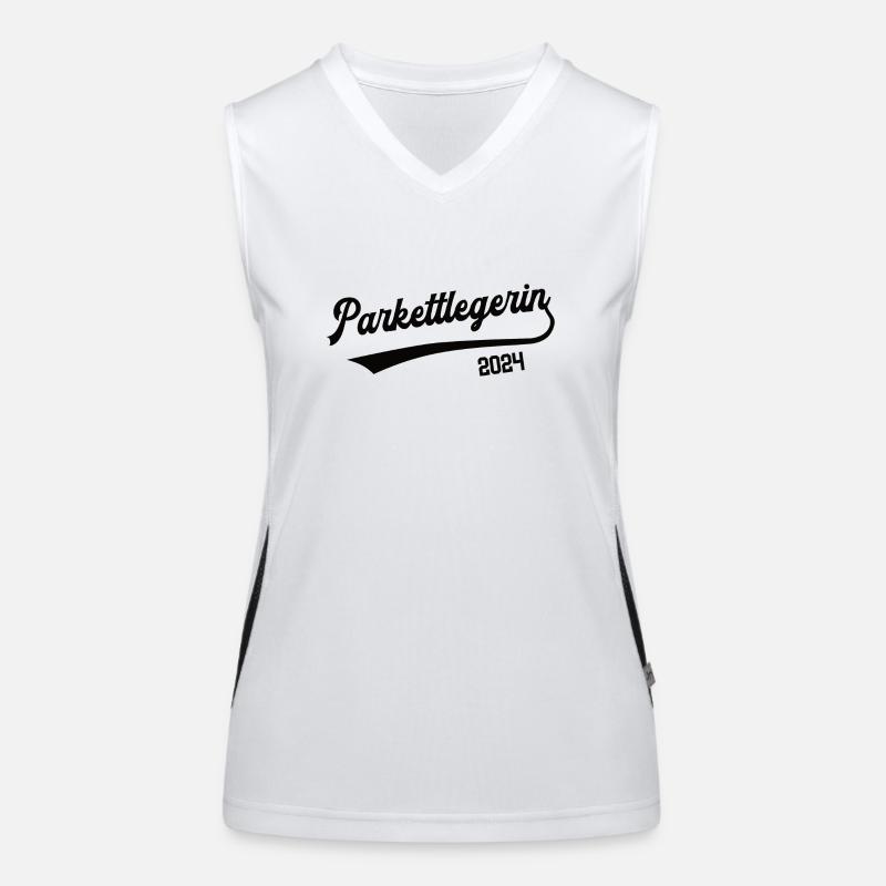 Parkettlegerin 2024 Beruf Parkettleger Tischlerin Funktionelles Kontrast-Tank Top für Frauen