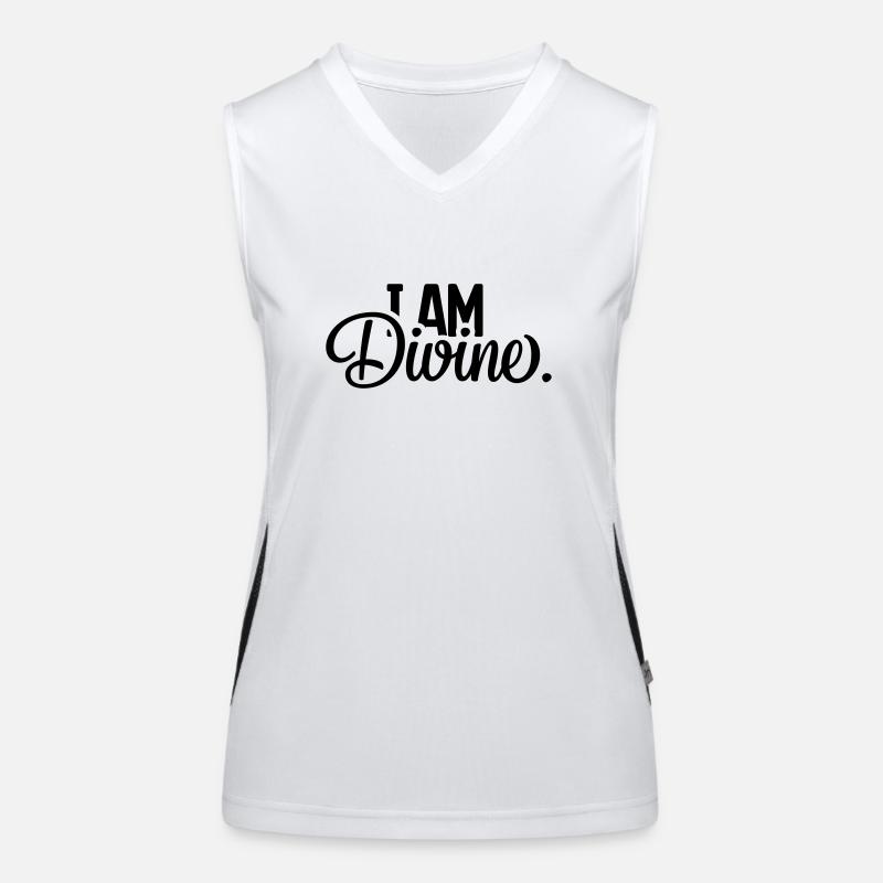 I AM Divine. Women's Functional Contrast Tank Top