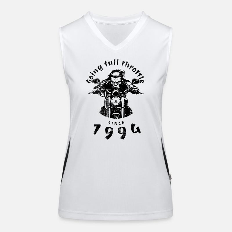 30th Birthday Going full throttle since 1994 Women's Functional Contrast Tank Top
