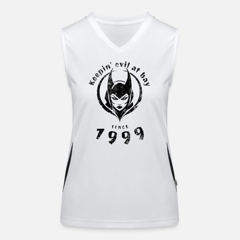 25. Geburtstag Keepin evil at bay since 1999 Funktionelles Kontrast-Tank Top für Frauen