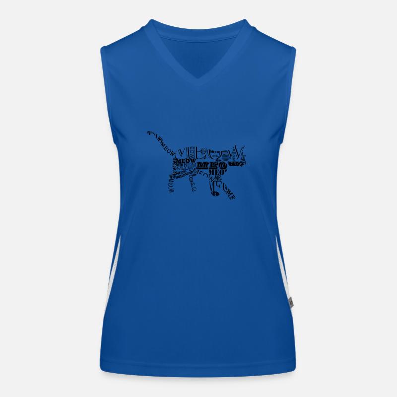 Katze 6 Funktionelles Kontrast-Tank Top für Frauen