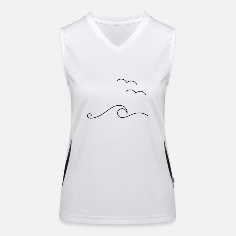 Waves Débardeur respirant contrasté Femme