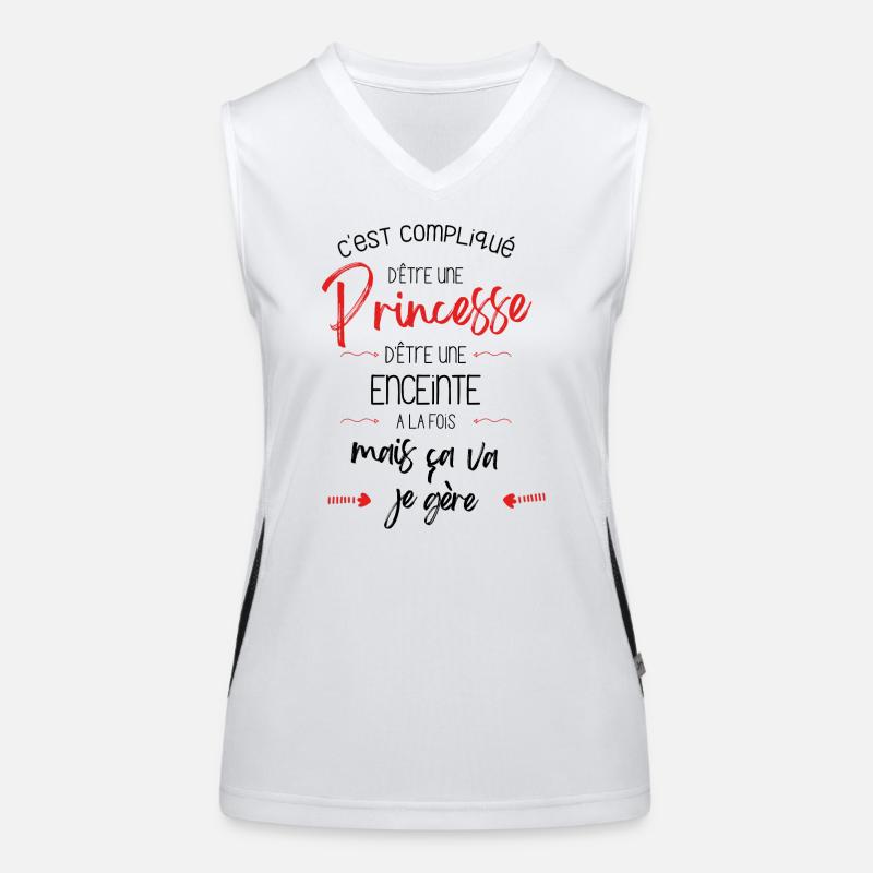 Princesse et Enceinte Débardeur respirant contrasté Femme