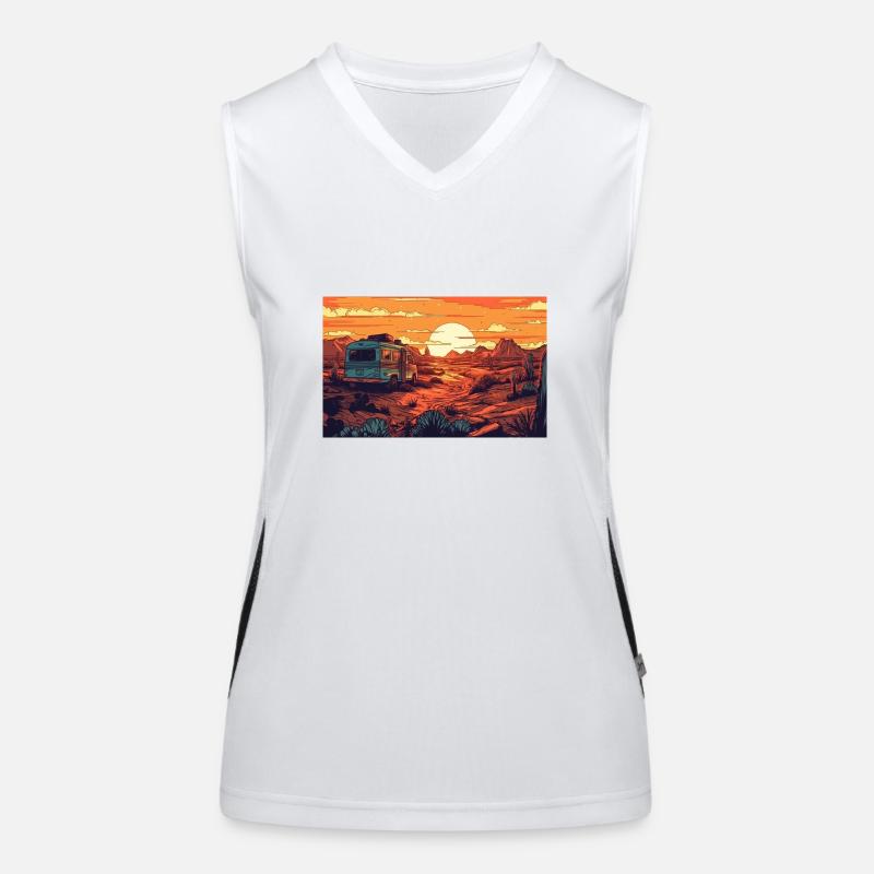 Van Life Funktionelles Kontrast-Tank Top für Frauen