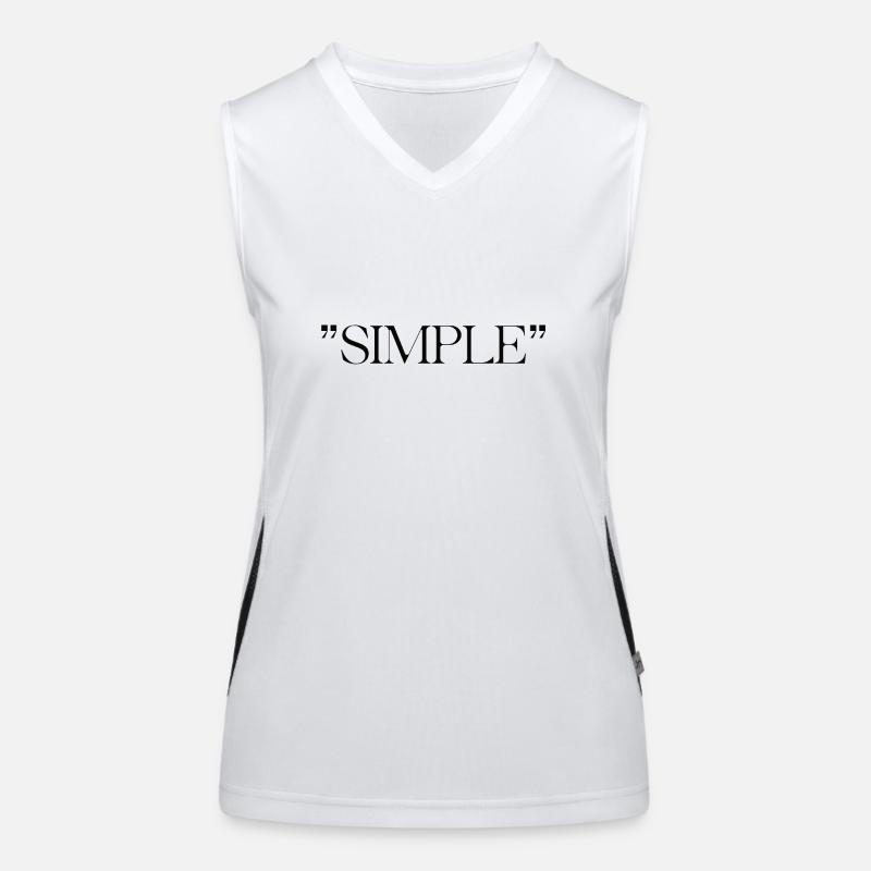 simple Funktionelles Kontrast-Tank Top für Frauen