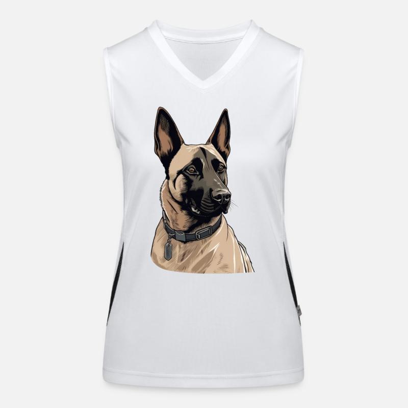 Belgian Malinois Women's Functional Contrast Tank Top
