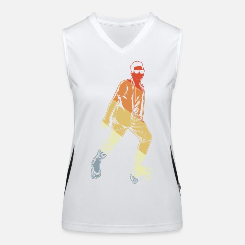 Rollkunstlauf Funktionelles Kontrast-Tank Top für Frauen