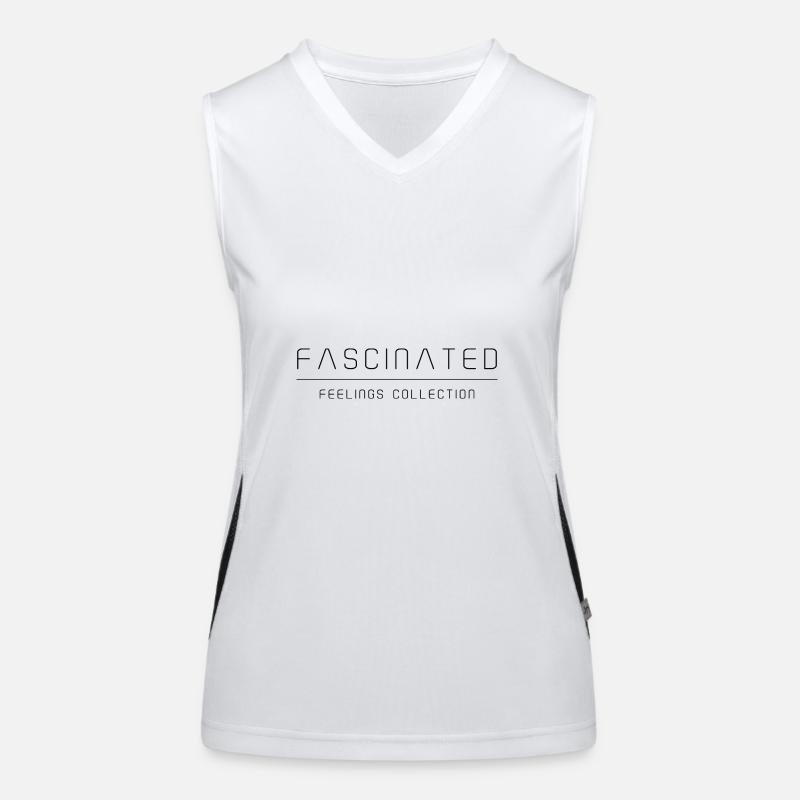 Fascinated - Feelings Collection - Elegant - Black Women's Functional Contrast Tank Top