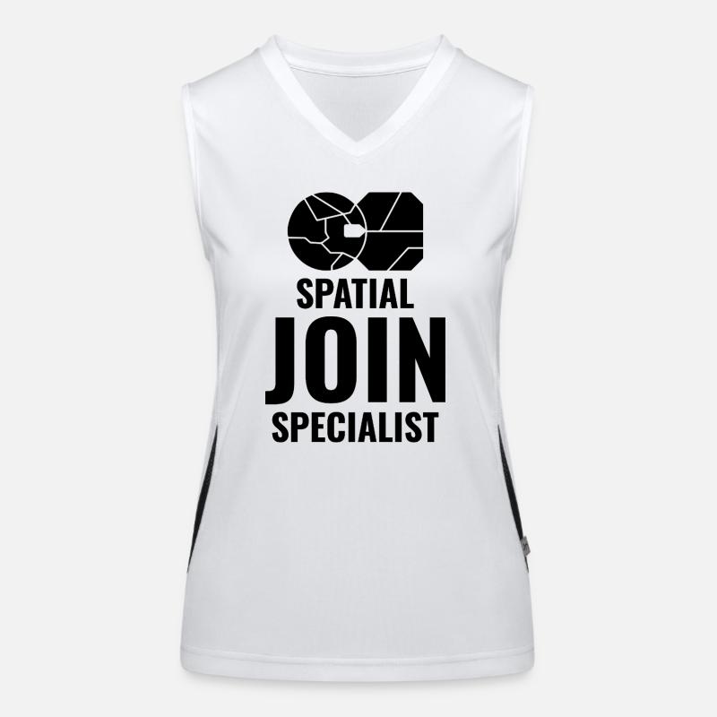 Spatial Join GIS Data Analyst Mapping Expert Women's Functional Contrast Tank Top