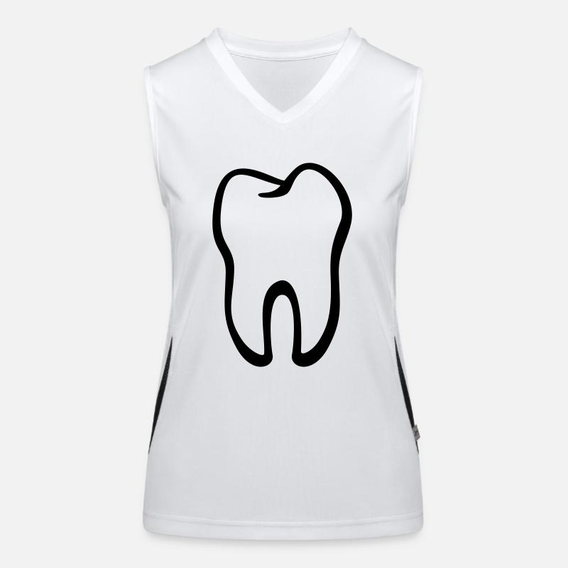 Zahn / Tooth / Dent / Diente / Dente / Tand Funktionelles Kontrast-Tank Top für Frauen