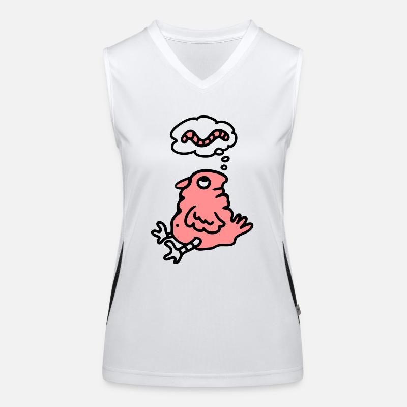 Vogel Hunger Funktionelles Kontrast-Tank Top für Frauen
