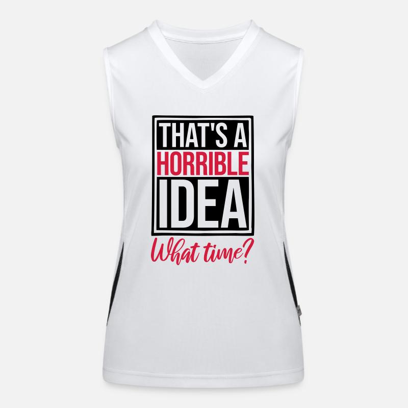 C’est une idée horrible Débardeur respirant contrasté Femme