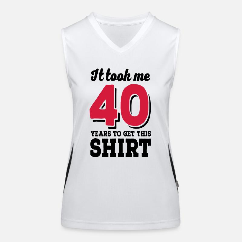 40th birthday Women's Functional Contrast Tank Top