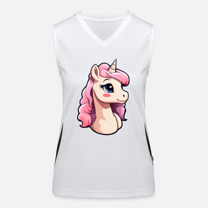 Bébé licorne Débardeur respirant contrasté Femme