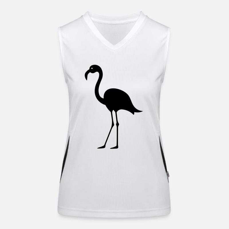 Flamingo Funktionelles Kontrast-Tank Top für Frauen