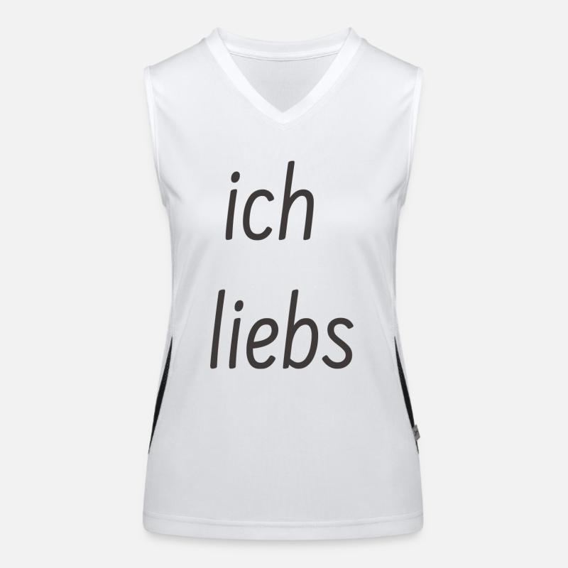 ich liebs Funktionelles Kontrast-Tank Top für Frauen