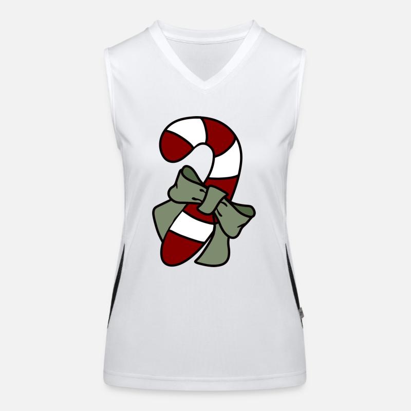 Candy cane Women's Functional Contrast Tank Top
