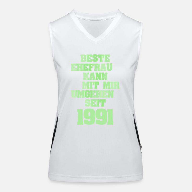 Ehe 1991 Funktionelles Kontrast-Tank Top für Frauen