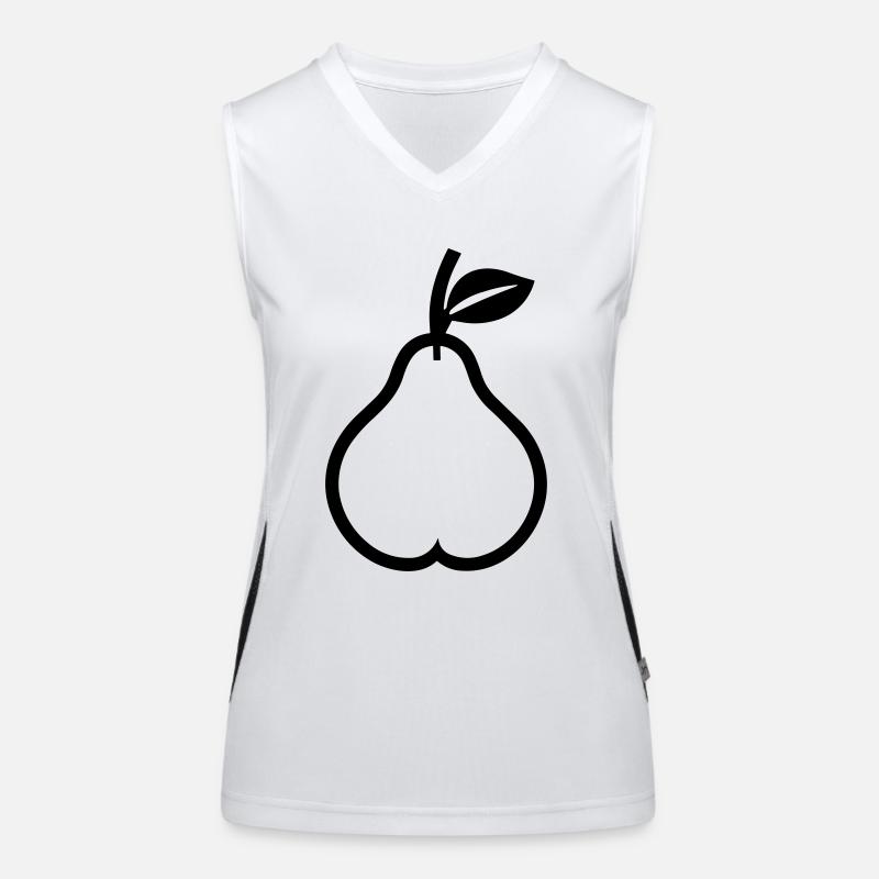 Birne Funktionelles Kontrast-Tank Top für Frauen