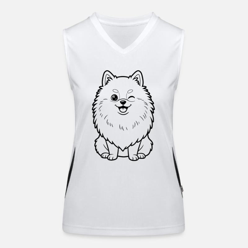 pomsky Débardeur respirant contrasté Femme