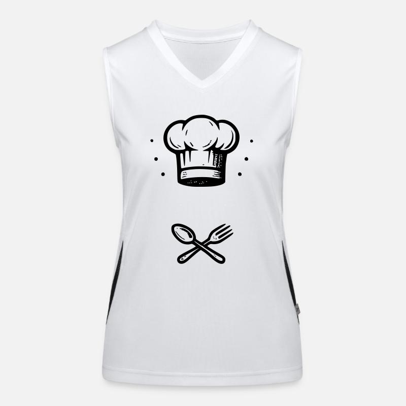 Chef and your FIRST NAME Women's Functional Contrast Tank Top
