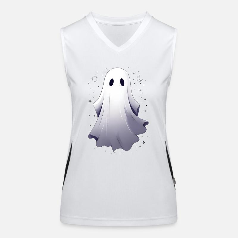 Halloween Ghosts Ghost Gift Idea Women's Functional Contrast Tank Top