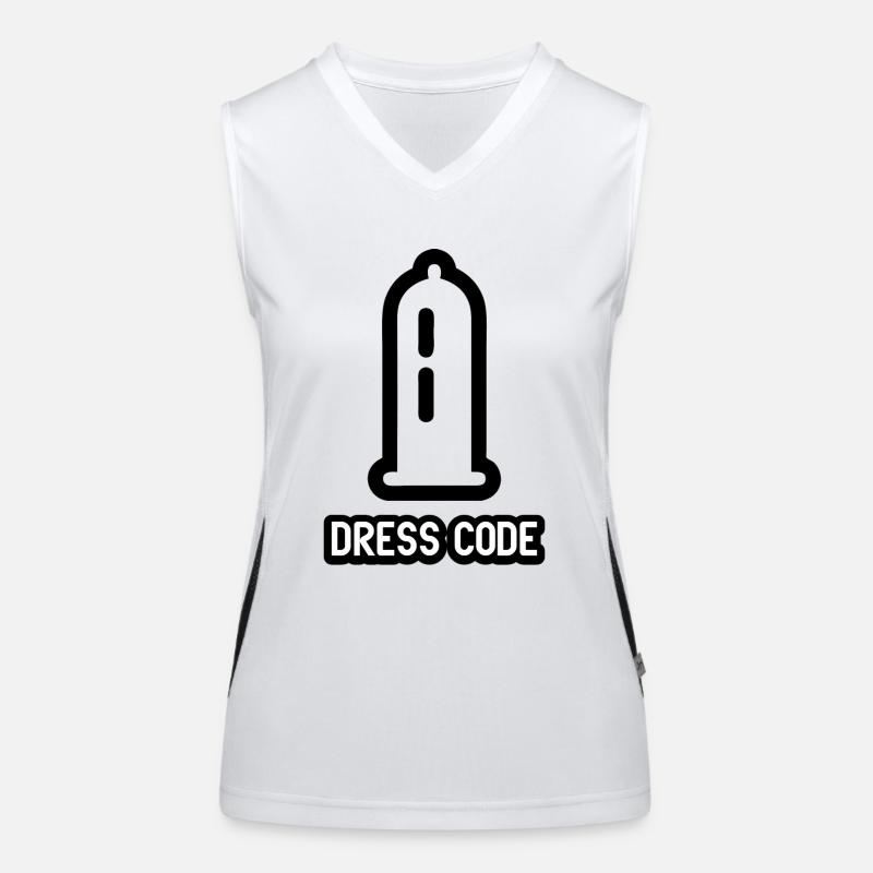 dresscode1 blak Funktionelles Kontrast-Tank Top für Frauen