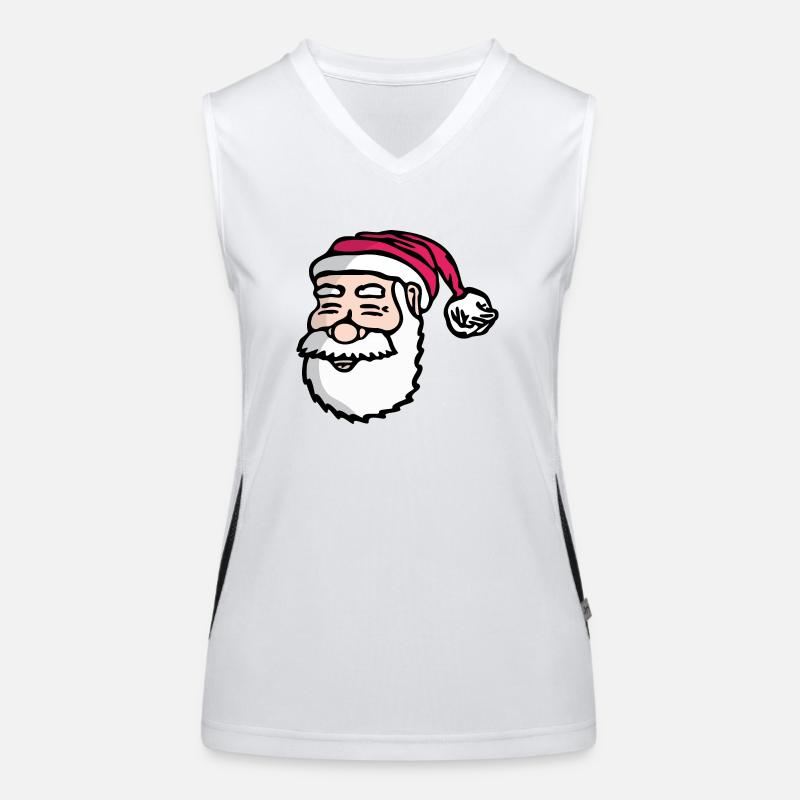 Weihnachtsmann Funktionelles Kontrast-Tank Top für Frauen