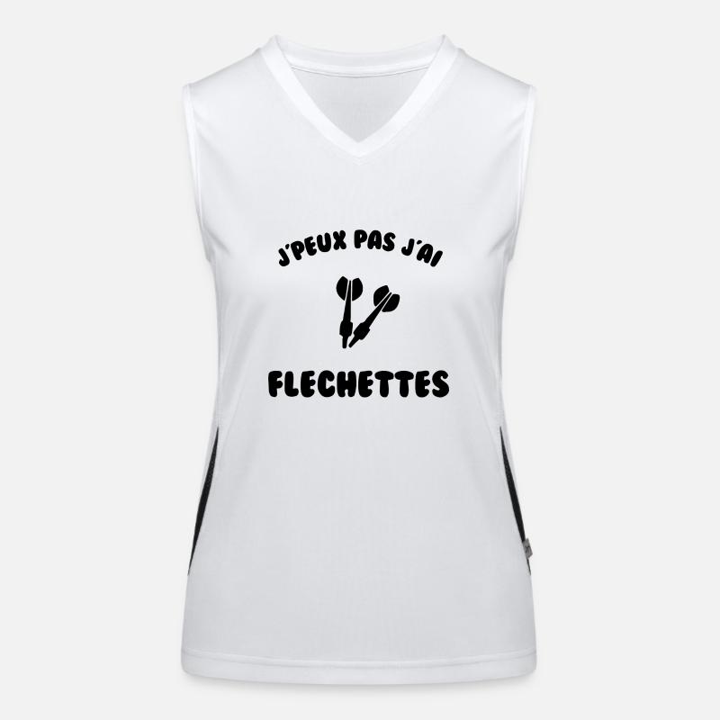 J’peux pas j’ai fléchette Débardeur respirant contrasté Femme