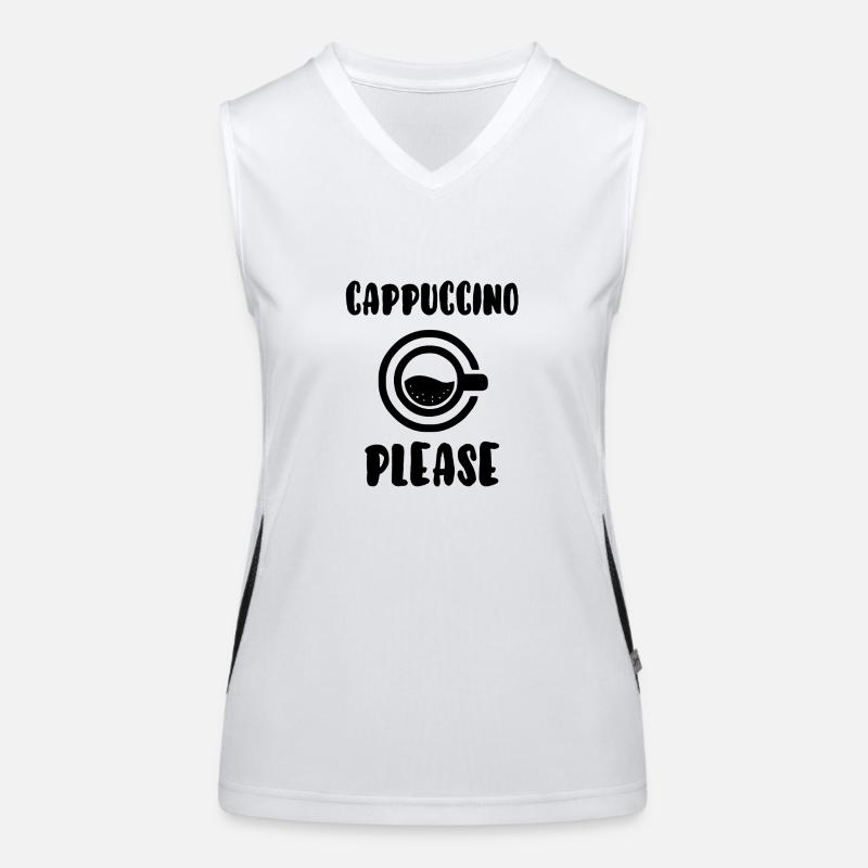 Cappuccino please Women's Functional Contrast Tank Top