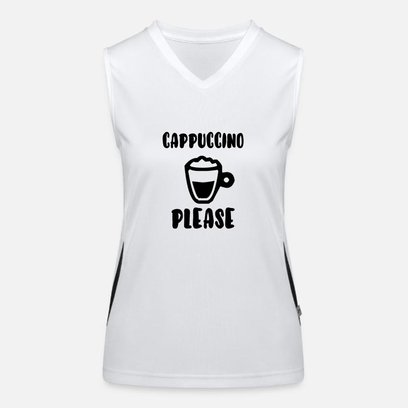 Cappuccino bitte Funktionelles Kontrast-Tank Top für Frauen